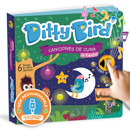 Ditty Bird Musical Books - Canciones de Cuna