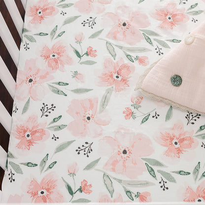 Crane Baby Parker Crib Sheet - Floral - Image 2