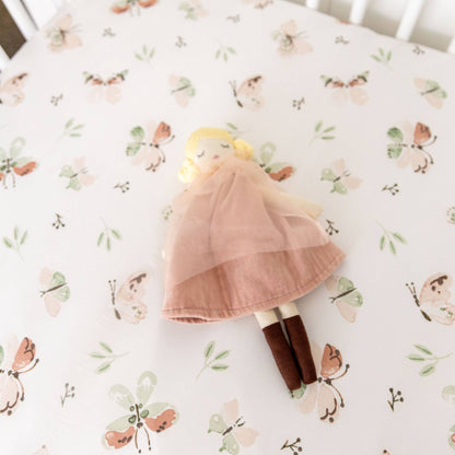 Crane Baby Parker Fitted Crib Sheet - Butterfly - Image 3