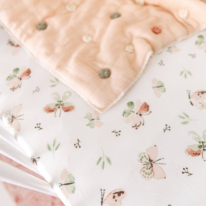 Crane Baby Parker Fitted Crib Sheet - Butterfly - Image 7
