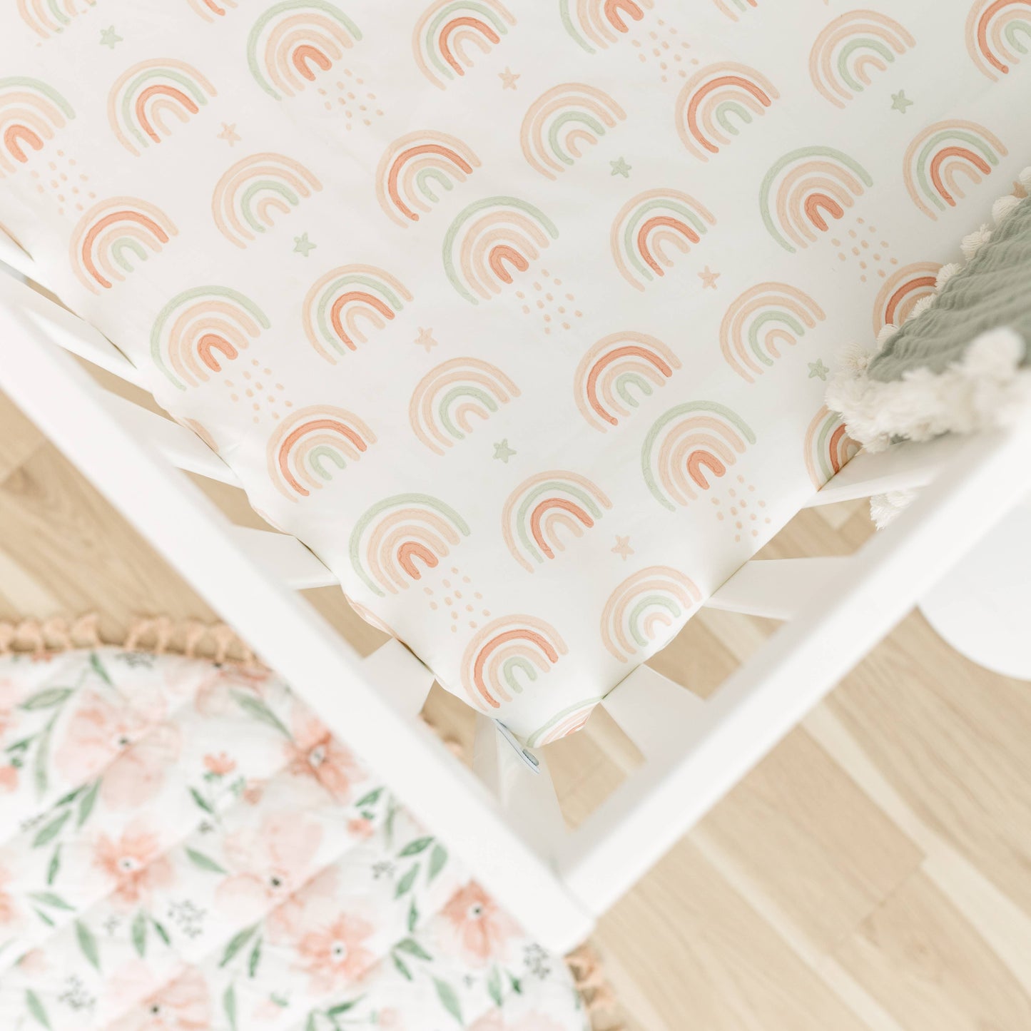 Crane Baby Parker Fitted Crib Sheet - Rainbow - Image 6