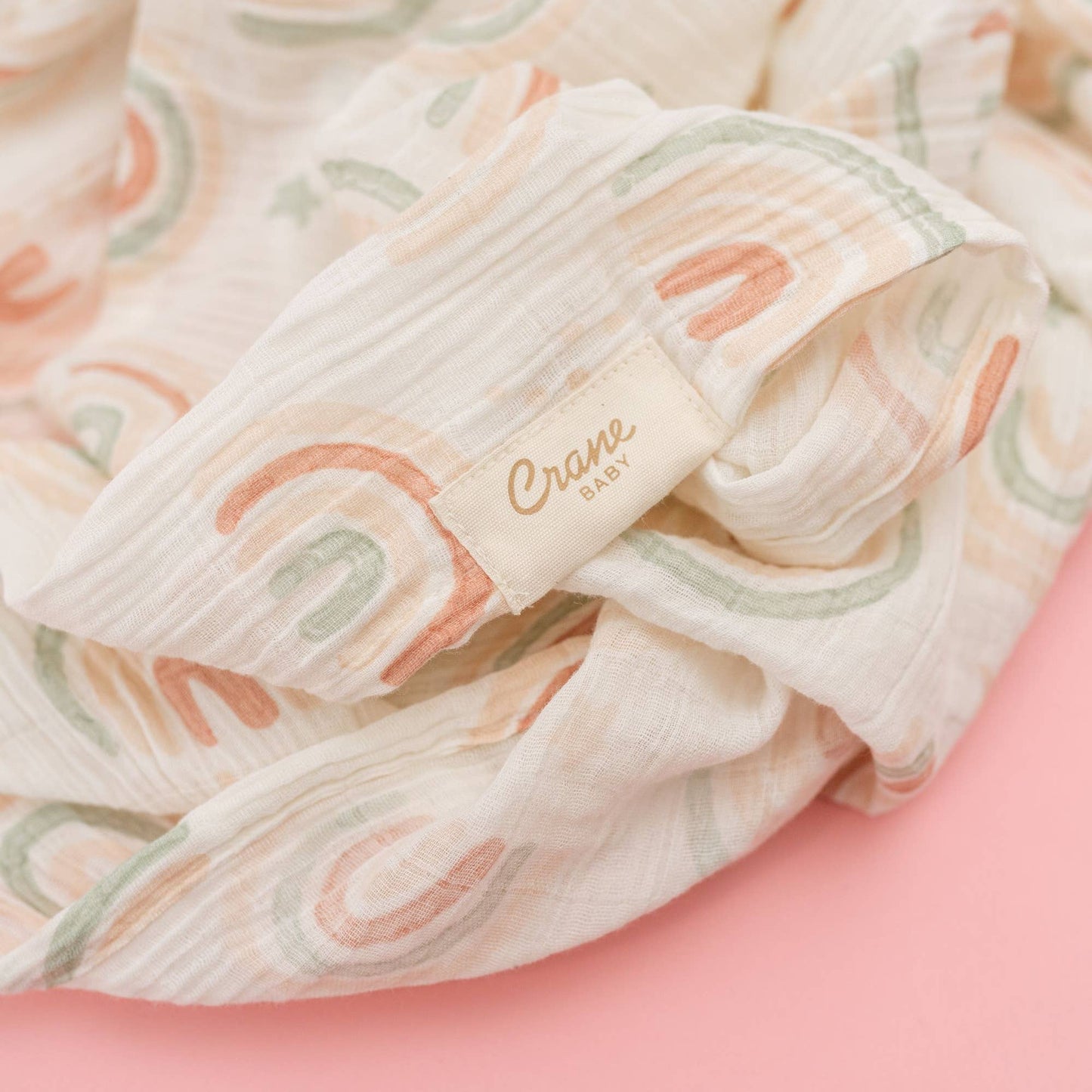 Crane Baby Parker 2-Pc. Swaddle Set - Butterfly/Rainbow - Image 7