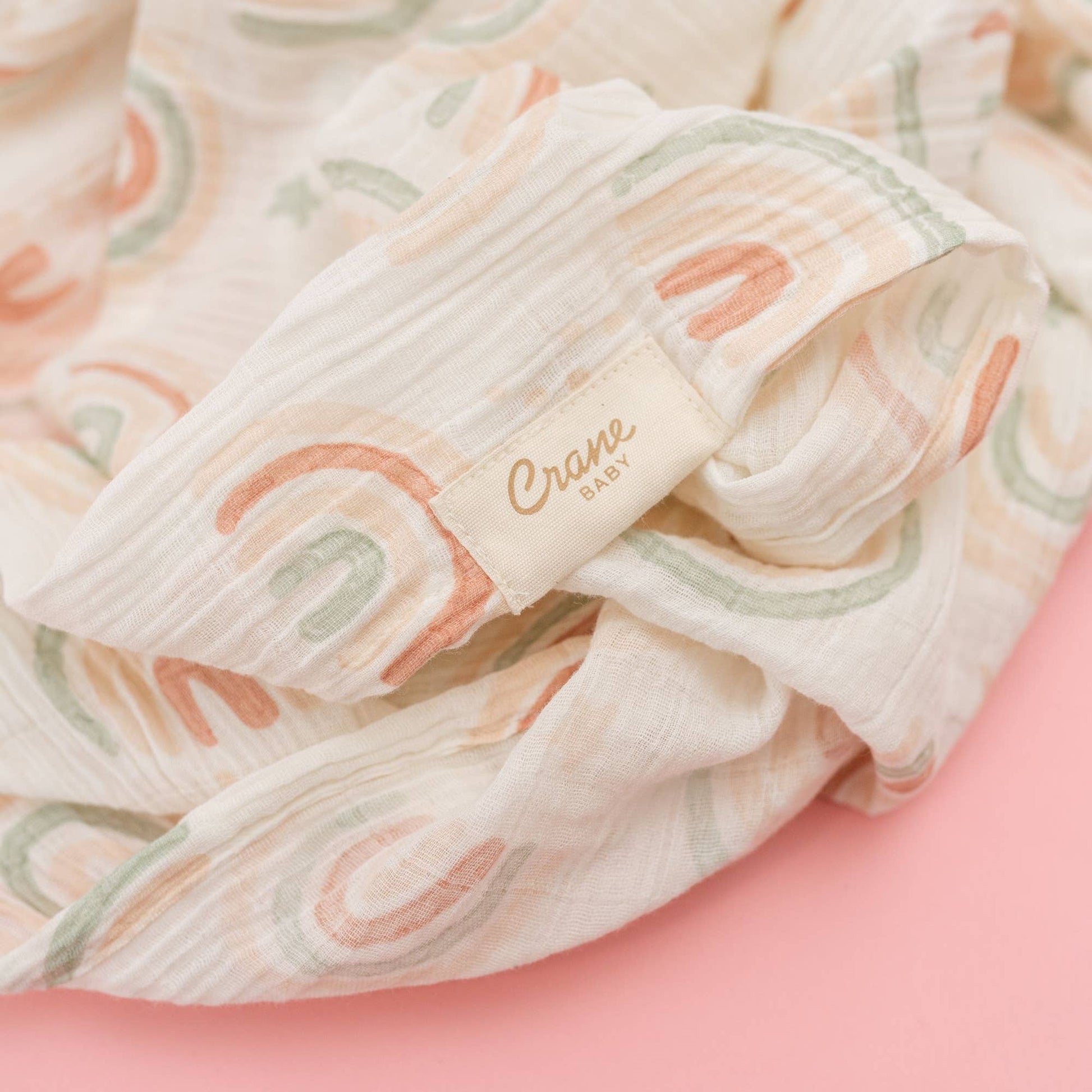 Crane Baby Parker 2-Pc. Swaddle Set - Butterfly/Rainbow - Image 7