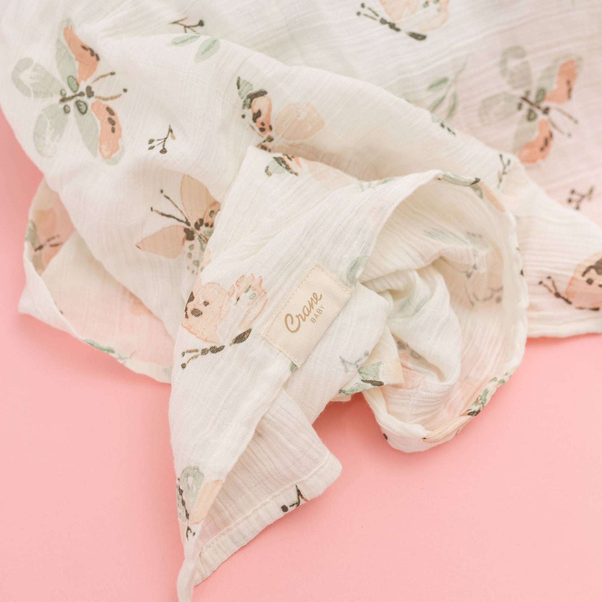Crane Baby Parker 2-Pc. Swaddle Set - Butterfly/Rainbow - Image 8