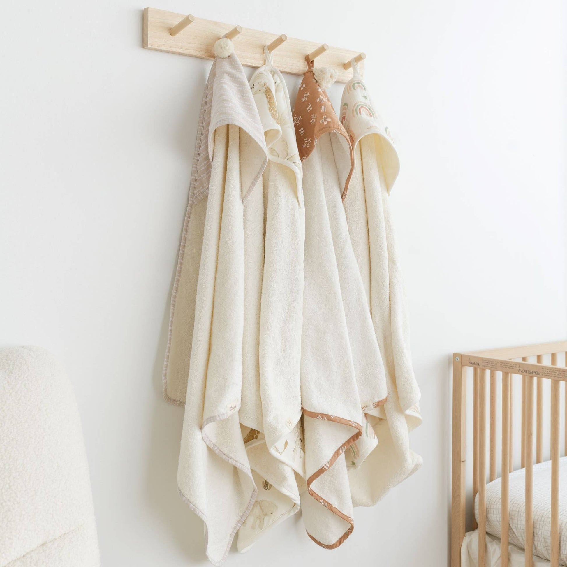 Crane Baby Kendi Baby Hooded Towel - Safari Animal - Image 3