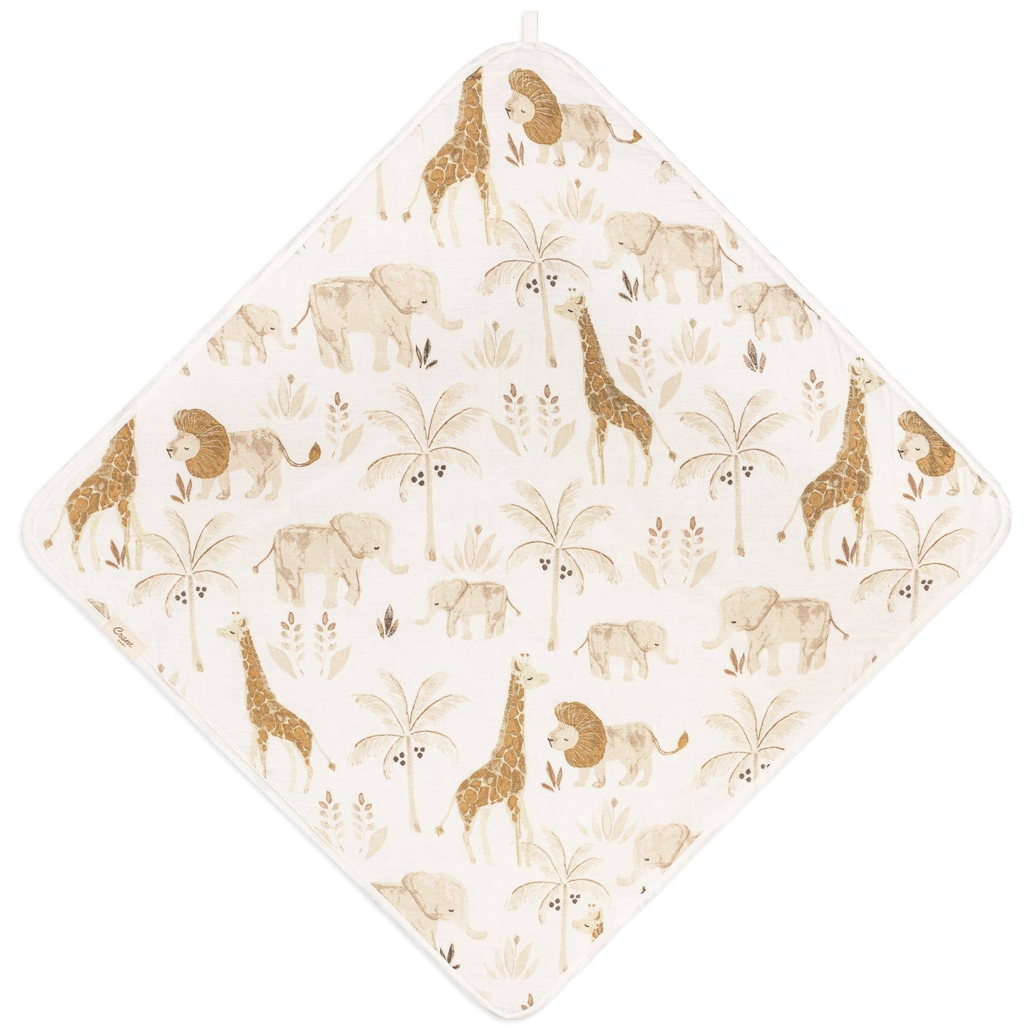 Crane Baby Kendi Baby Hooded Towel - Safari Animal - Image 5