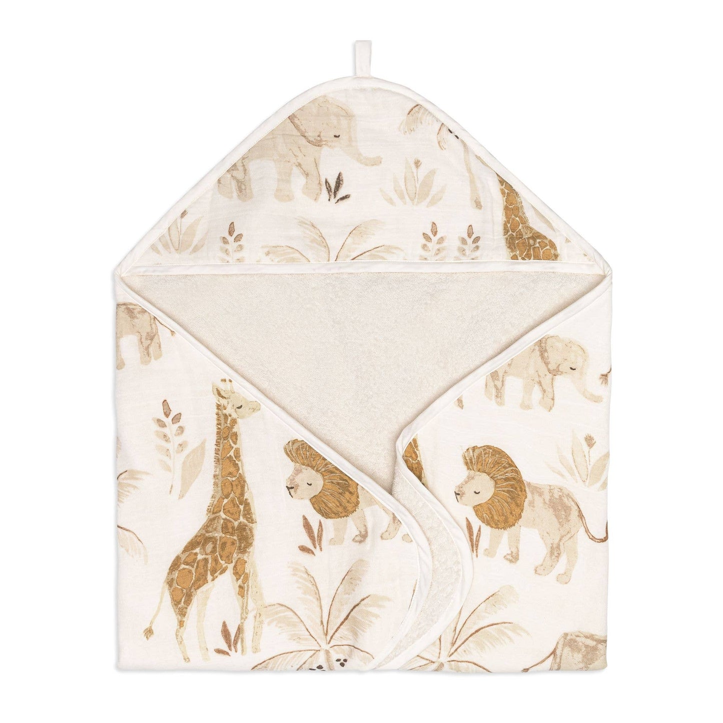 Crane Baby Kendi Baby Hooded Towel - Safari Animal - Image 6
