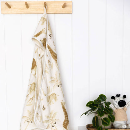 Crane Baby Kendi Baby Hooded Towel - Safari Animal - Image 7