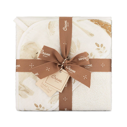 Crane Baby Kendi Baby Hooded Towel - Safari Animal