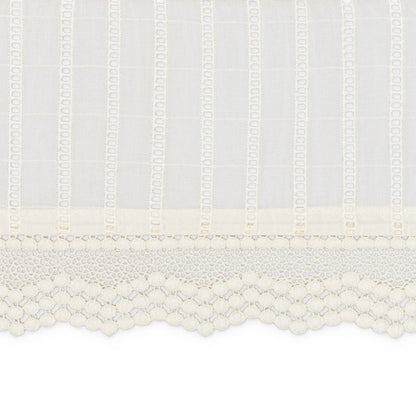 Crane Baby Off-White Lace Scallop Crib Skirt - Image 3