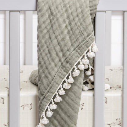 Crane Baby Organic Cotton Bunny Fitted Crib Sheet - Image 8