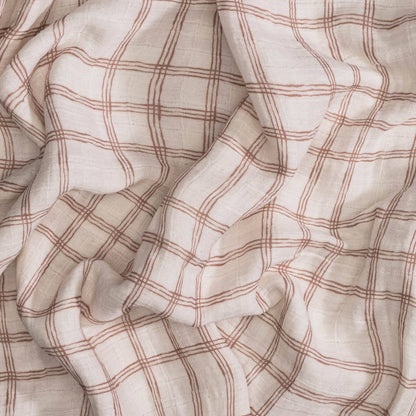 Crane Baby Charlie 2-Pc. Farmhouse Goose/Check Swaddle Set - Image 2