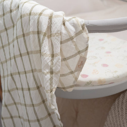 Crane Baby Clementine Cotton Muslin Swaddle Blanket Set (Set of 3)