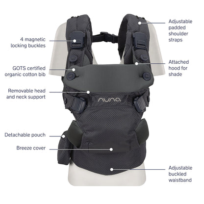 Nuna CUDL Clik 4 in 1 Baby Carrier - Denim - BC17202DNM