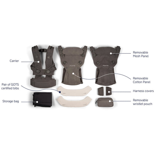 Nuna CUDL deux Baby Carrier - Thunder - BC20900TND