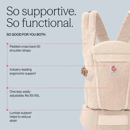Ergobaby Omni Lite Mesh Baby Carrier - Natural Beige