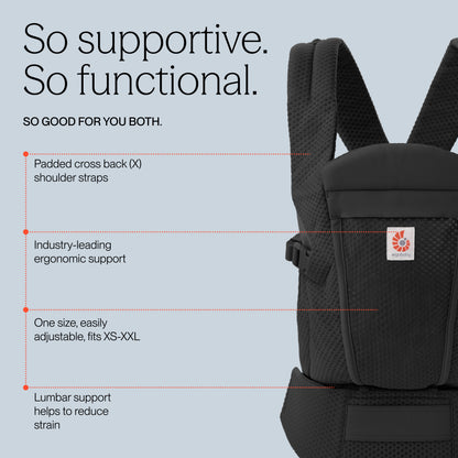 Ergobaby Omni Lite Mesh Baby Carrier - Onyx Black