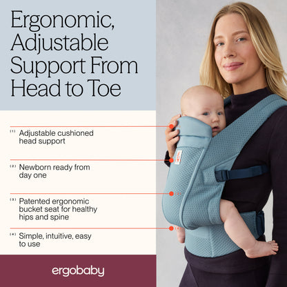 Ergobaby Omni Lite Mesh Baby Carrier - Slate Blue