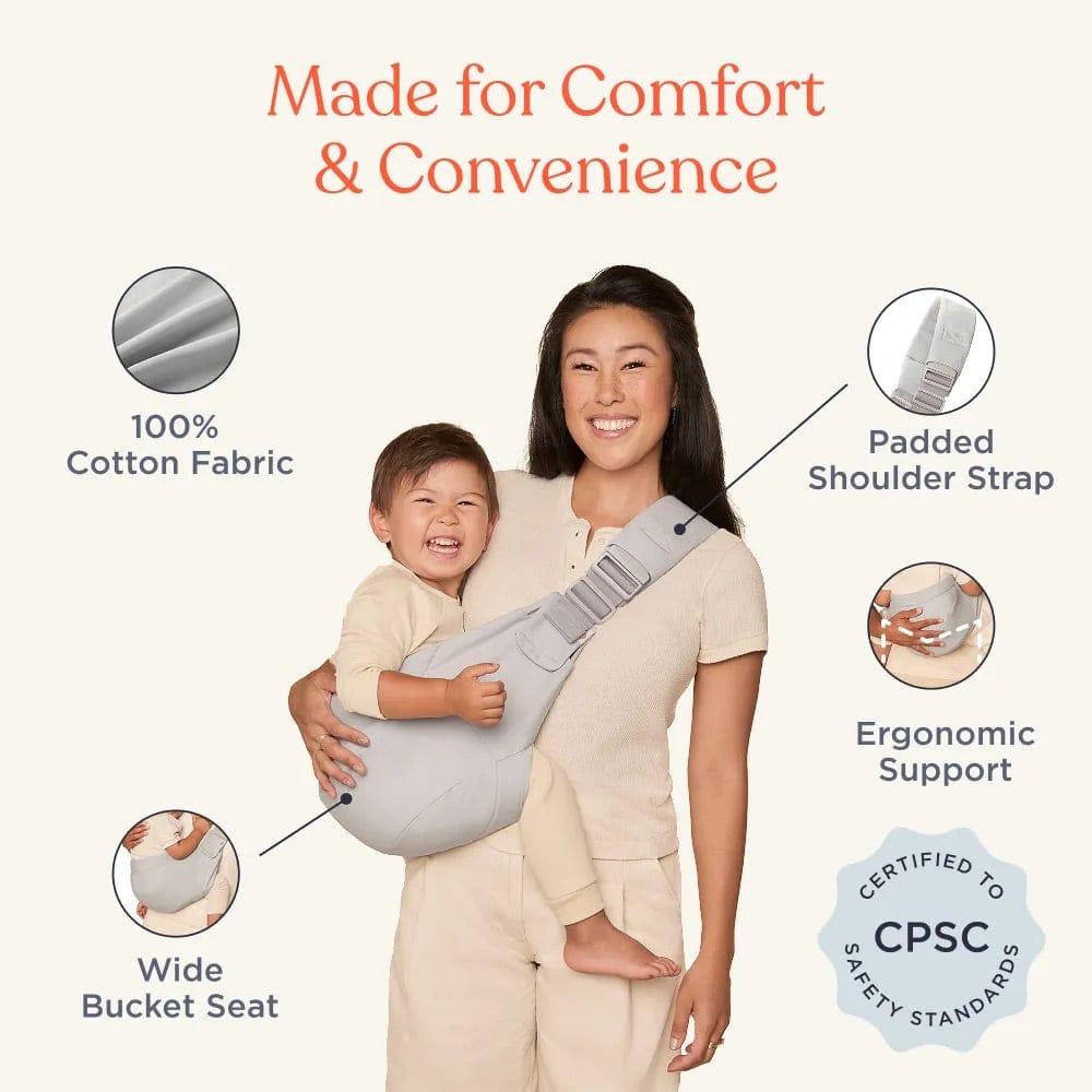 Ergobaby Upsie Toddler Sling Carrier - Pearl Grey – Albee Baby