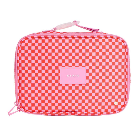 State Bags Rodgers Lunch Box - Strawberry Check - F233F221693