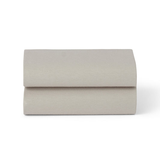 Snuz Bassinet Fitted Sheets, 2 Pack - Grey - USBD028BW
