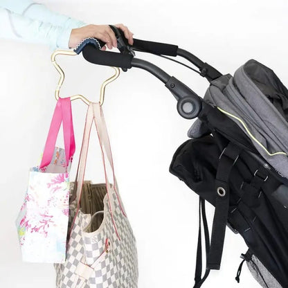 KidCo BuggyGear Star Hook - Silver/Black Leather