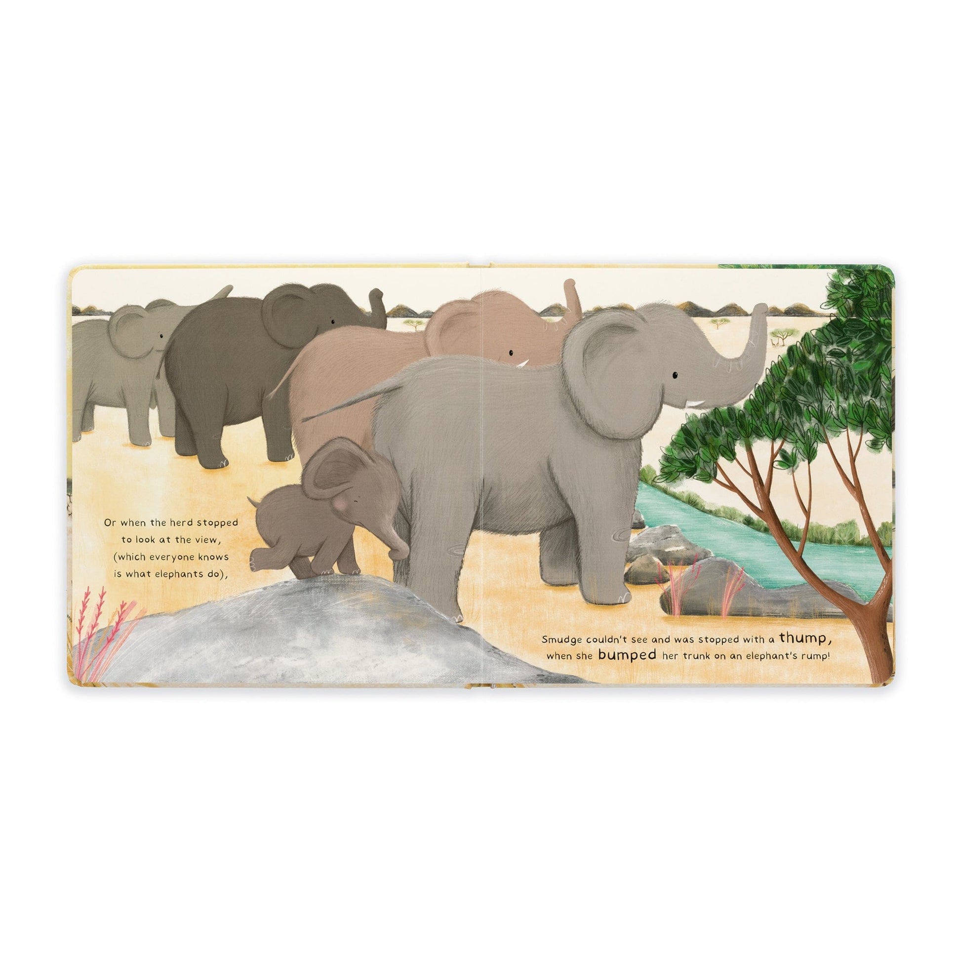 Jellycat Smudge the Littlest Elephant Book - BK4SMG