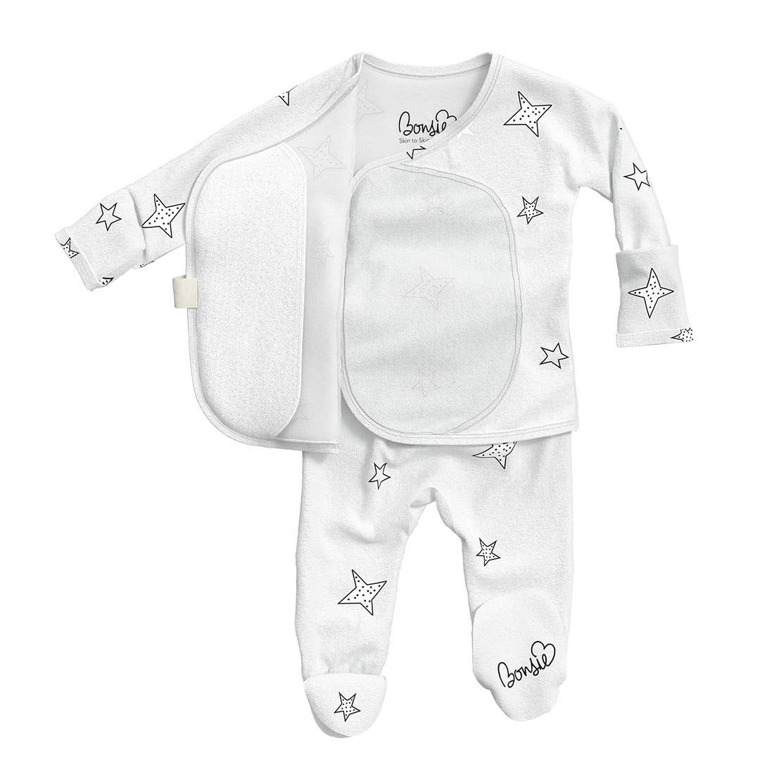 Bonsie Footie - Stars, Newborn