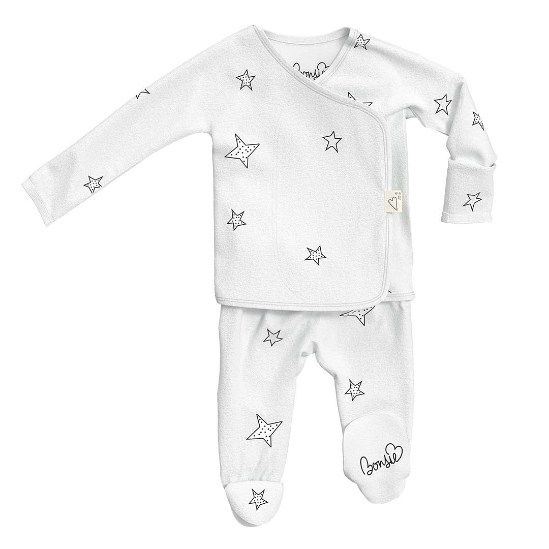 Bonsie Footie - Stars, Newborn