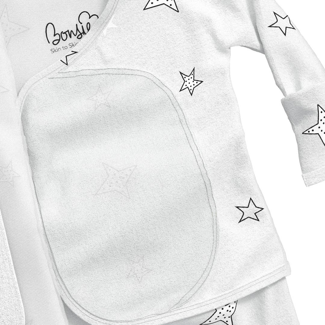 Bonsie Footie - Stars, Newborn