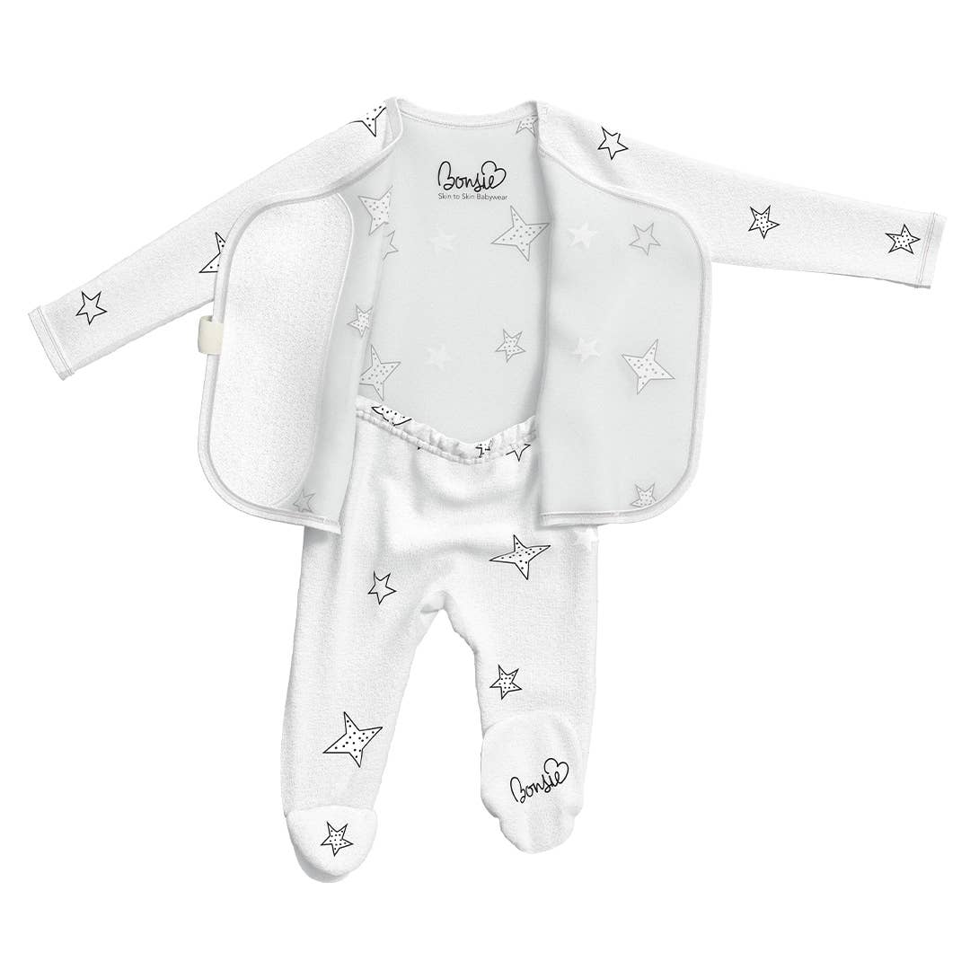 Bonsie Footie - Stars, Newborn