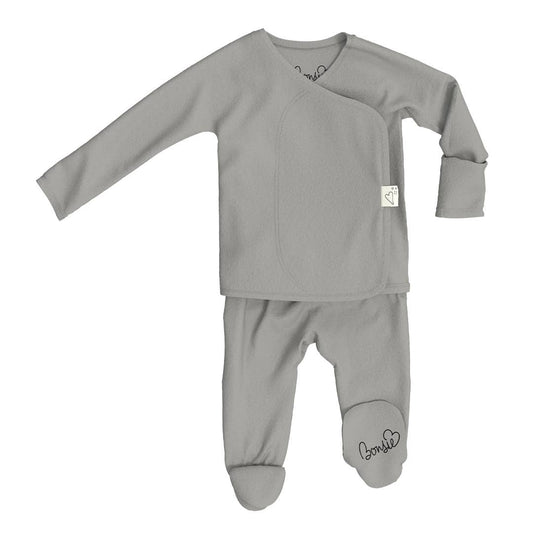 Bonsie Footie - Fog, Newborn