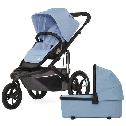 Veer Switch&Jog Luxe Stroller with Neoprene Kit + Bassinet Bundle - Blue Beryl - BOX-SNJ-NEO-BBRL-SBAS-BBRL