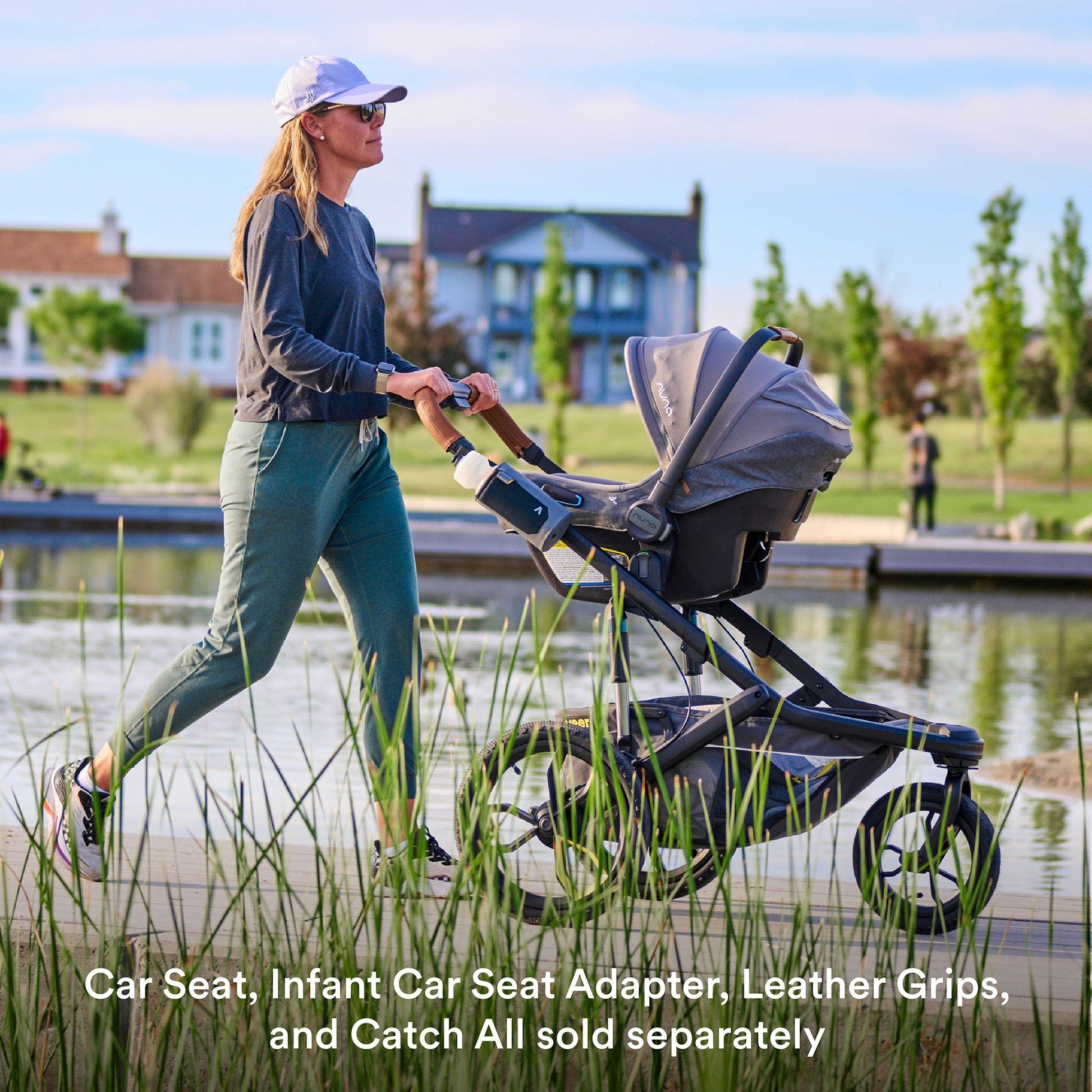 Veer Switch&Jog Luxe Stroller Bundle with Neoprene Kit - Green Jasper - BUN-SNJ-NEO-GJAS