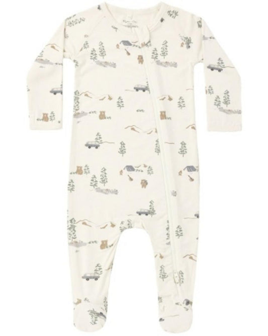 Rylee + Cru Footie Set Great Outdoors - Natural, 6-12M