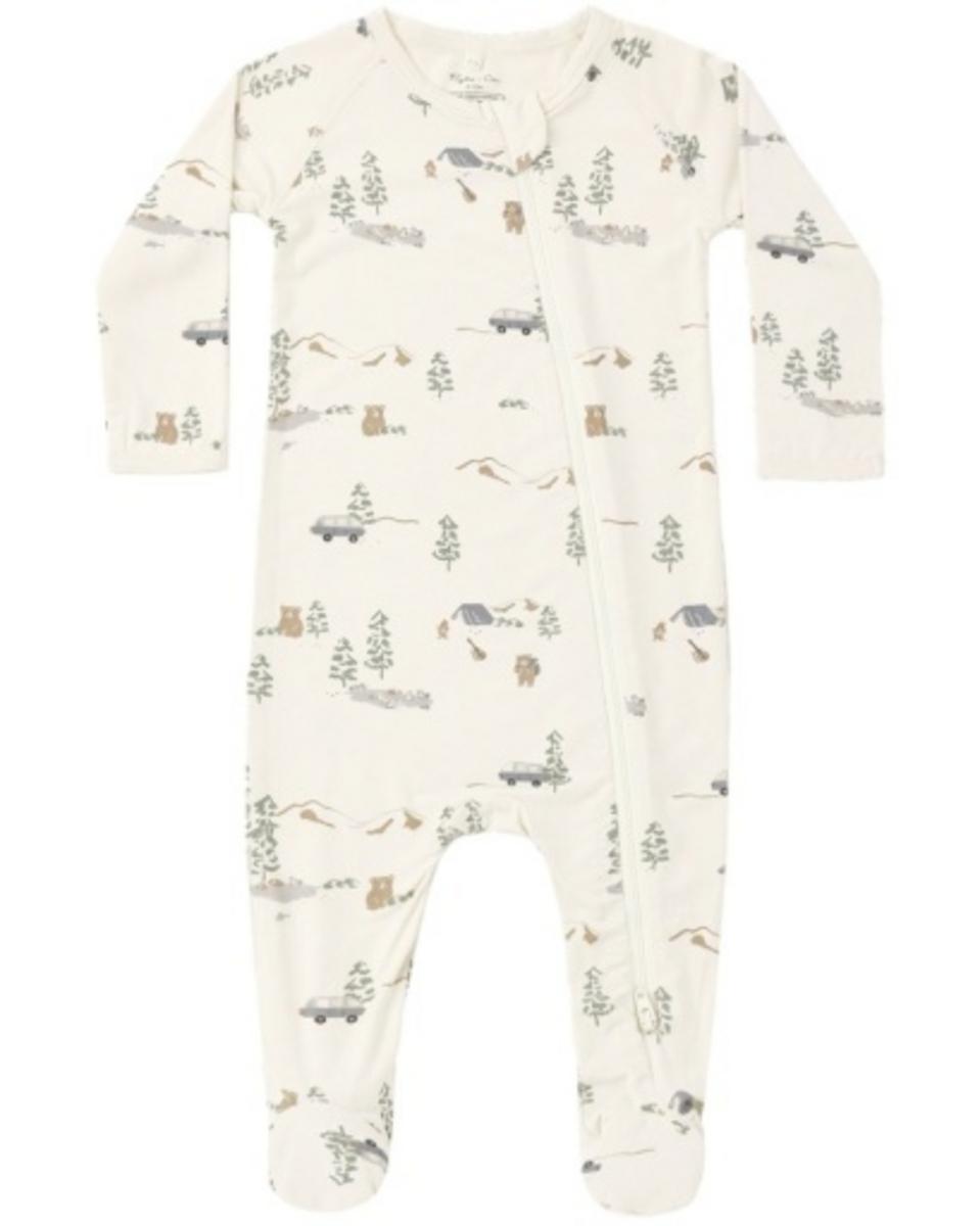 Rylee + Cru Footie Set Great Outdoors - Natural, 3-6M
