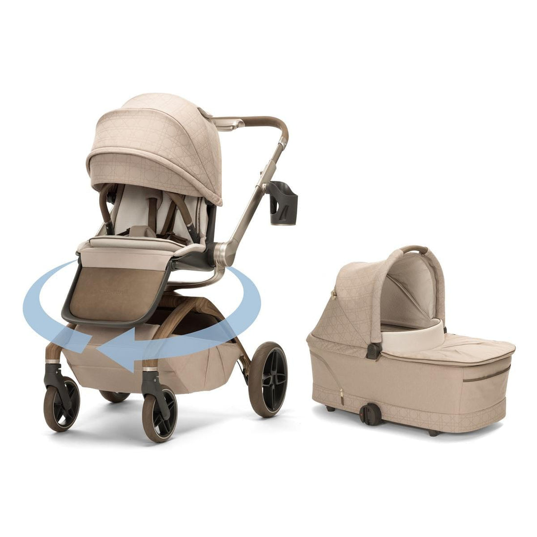 Maxi-Cosi Tana 360 Rotating Modular Stroller + Bassinet Bundle - Natural Heritage - CV452HDF-CV460HDF