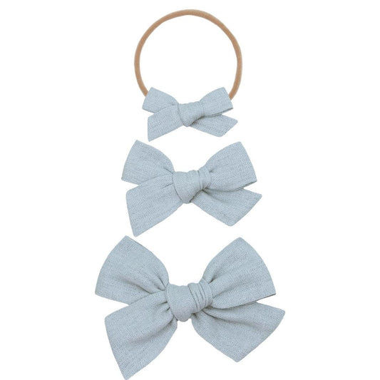 Lou Lou & Company Classic Bow Headband - Dove (Large)
