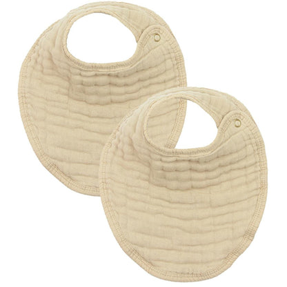 Lou Lou & Company Cloud Muslin Bib 2 pk - Tan