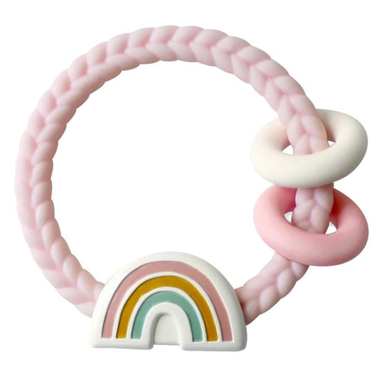 Itzy Ritzy Ritzy Rattle Silicone Teether w/ Rattle - Rainbow - SR3003B