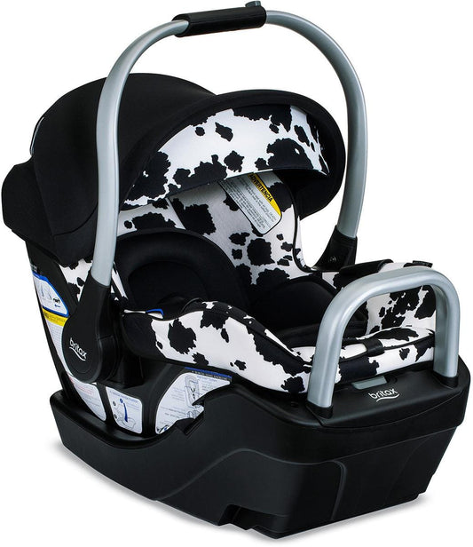 Britax OPEN BOX Willow SC Infant Car Seat with Alpine Base - Cowmooflage - E1D031Q-OB