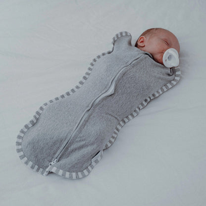 Comfy Cubs Easy Zipper Swaddle Blankets - Grey