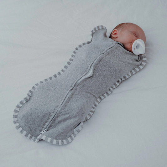 Comfy Cubs Easy Zipper Swaddle Blankets - Grey