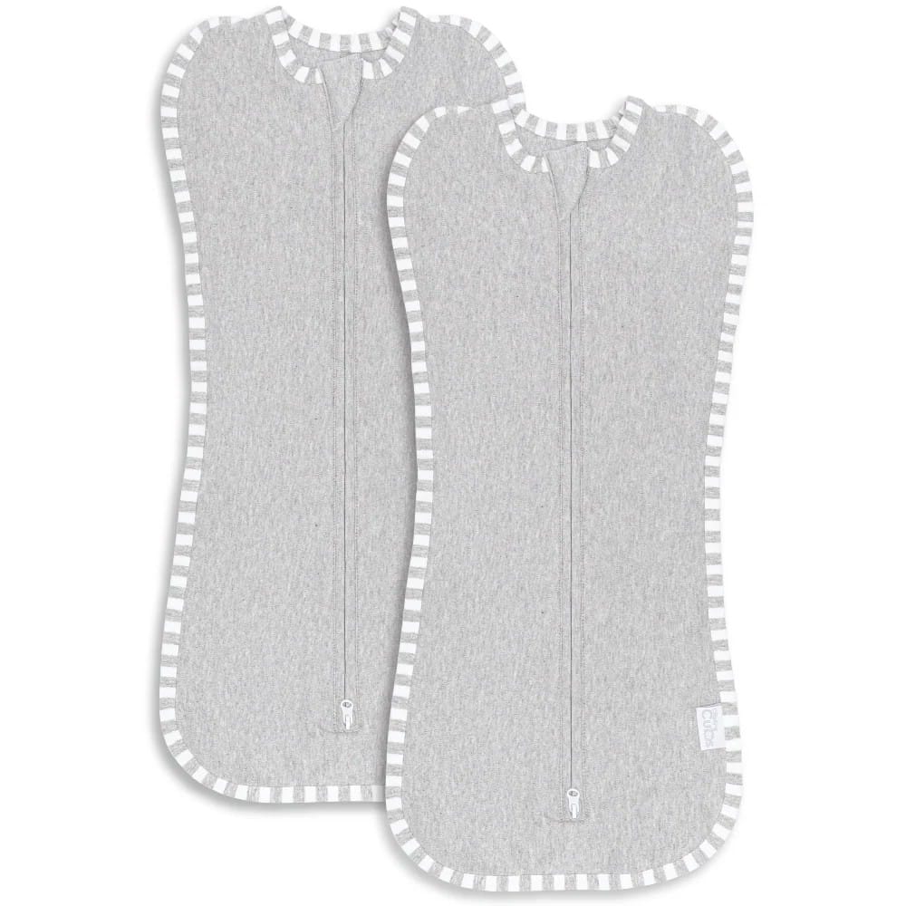 Comfy Cubs Easy Zipper Swaddle Blankets - Grey