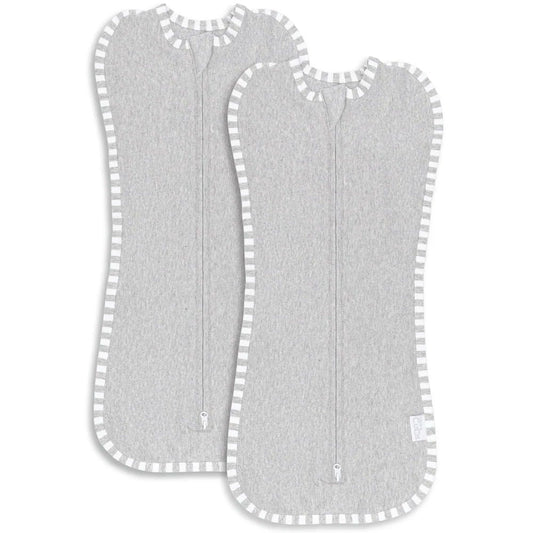 Comfy Cubs Easy Zipper Swaddle Blankets - Grey