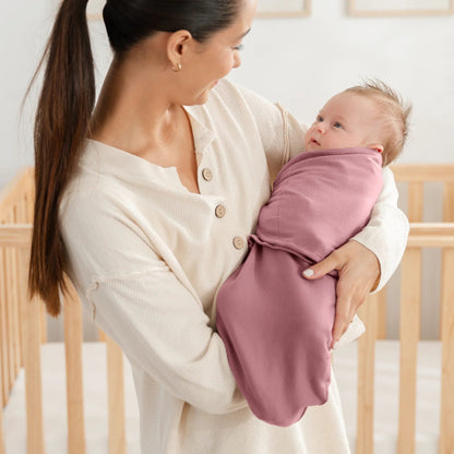 Comfy Cubs Easy Swaddle Blankets 3-Pack - Blush/Mauve/Mulberry