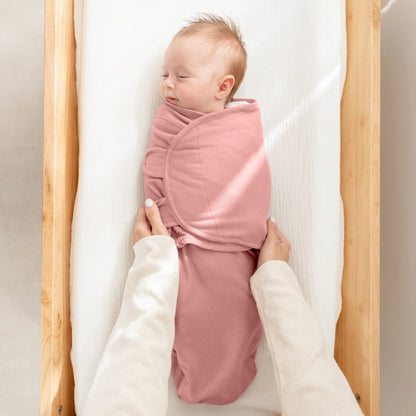 Comfy Cubs Easy Swaddle Blankets 3-Pack - Blush/Mauve/Mulberry
