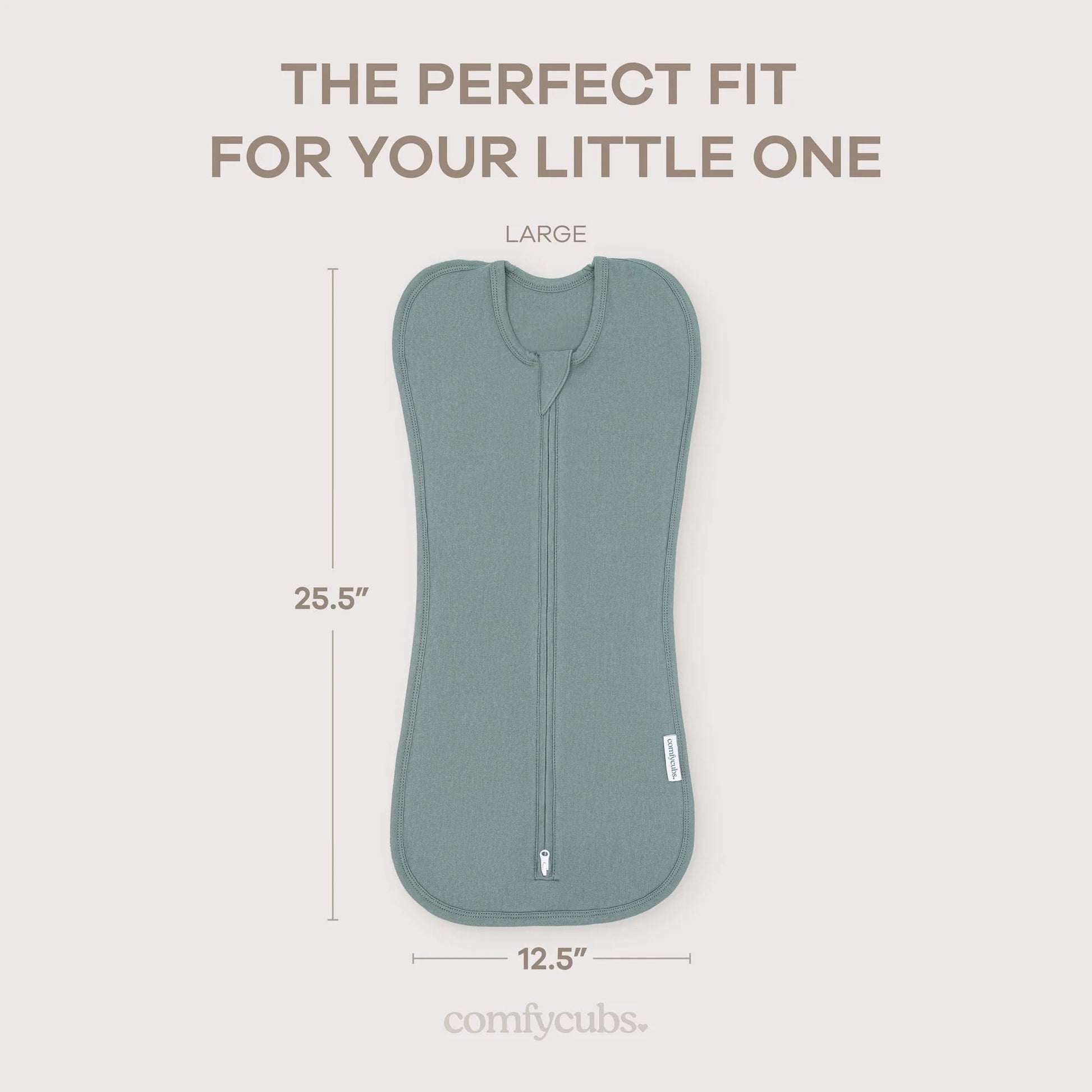 Comfy Cubs Easy Zipper Swaddle Blankets - Nomadic Blue/Azul