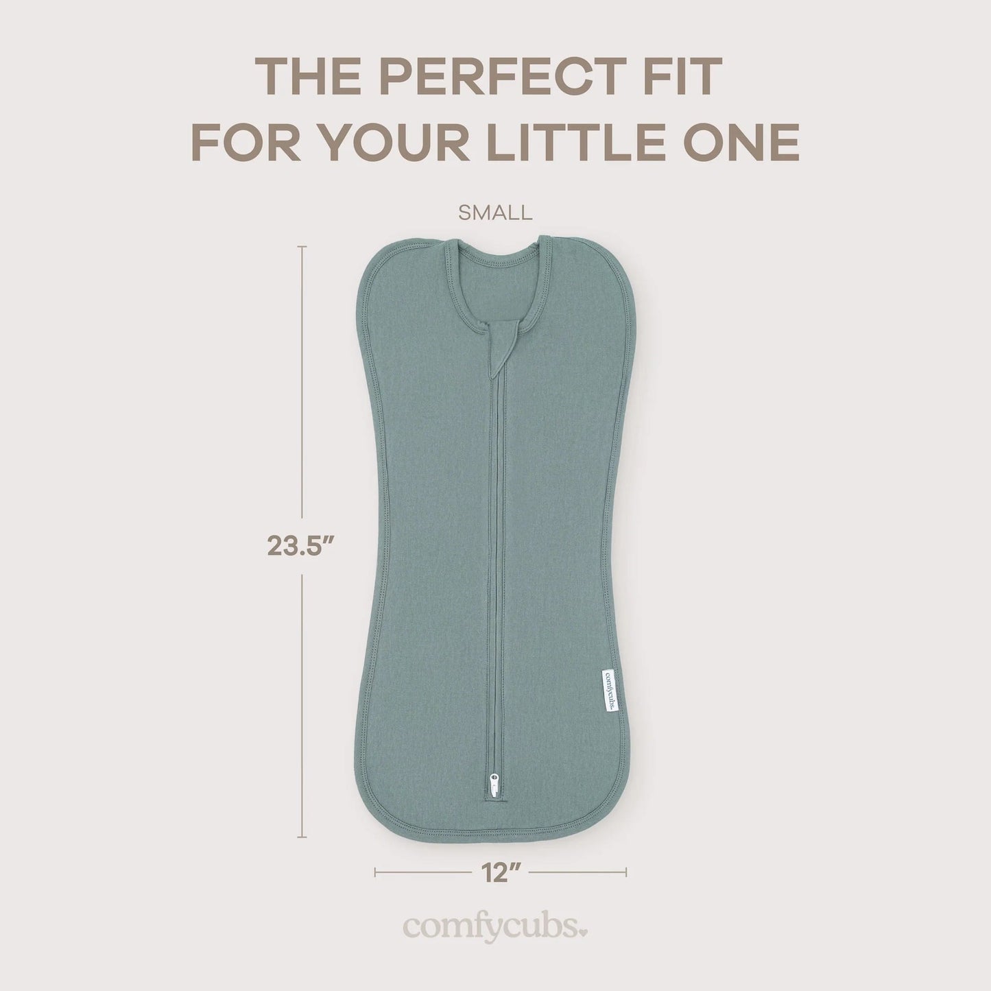 Comfy Cubs Easy Zipper Swaddle Blankets - Nomadic Blue/Azul