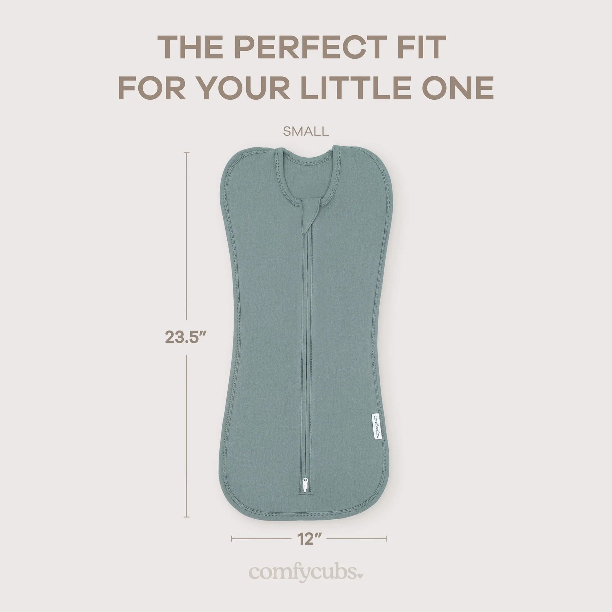 Comfy Cubs Easy Zipper Swaddle Blankets - Nomadic Blue/Azul